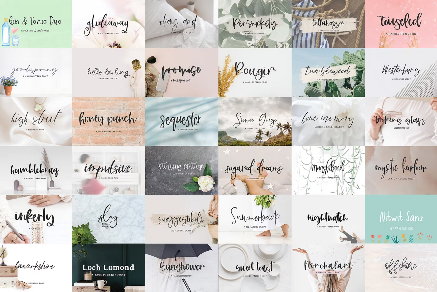 🖋️ Handlettered Font Bundle: Perfect for Planners, Cricut, and Procreate 📜