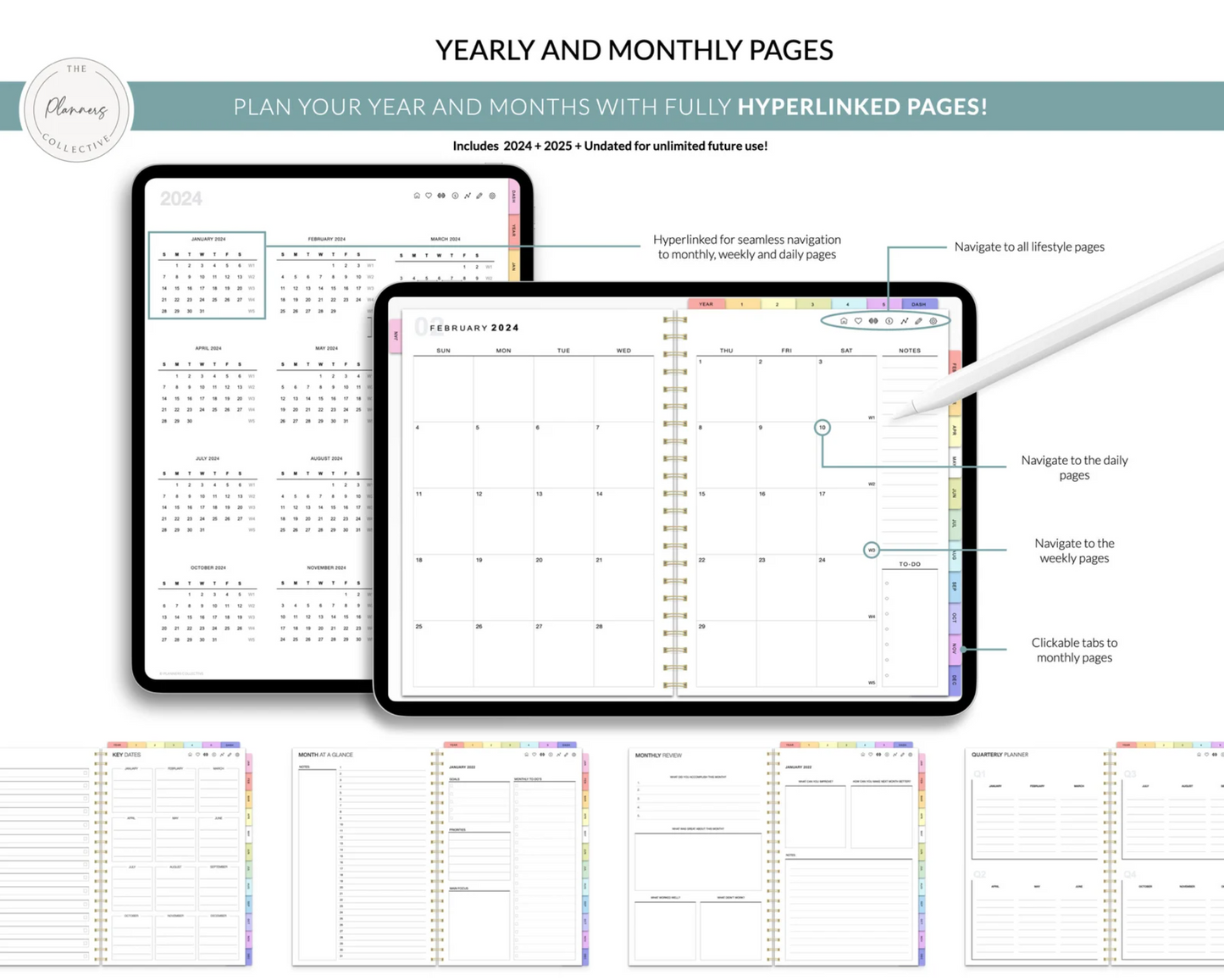 📅 Ultimate Digital Planner: Goodnotes, iPad, Notability, & More! 2024-2025 📱