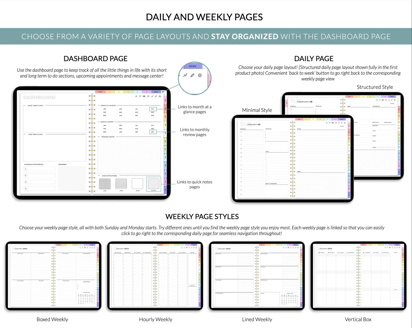 📅 Ultimate Digital Planner: Goodnotes, iPad, Notability, & More! 2024-2025 📱