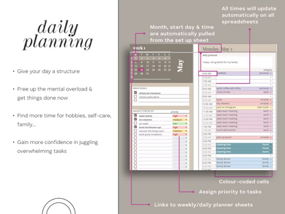 📊 Ultimate Digital Planner for Google Sheets: Organize, Track, Achieve! ✅