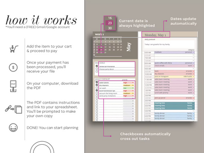 📊 Ultimate Digital Planner for Google Sheets: Organize, Track, Achieve! ✅