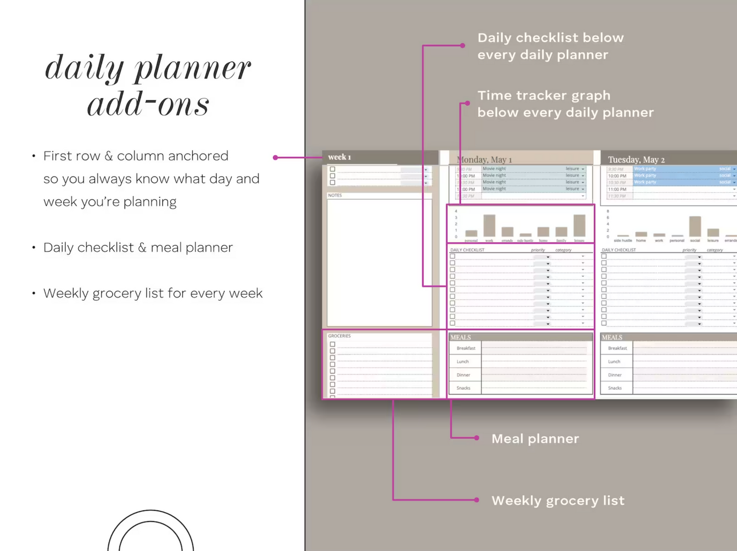 📊 Ultimate Digital Planner for Google Sheets: Organize, Track, Achieve! ✅