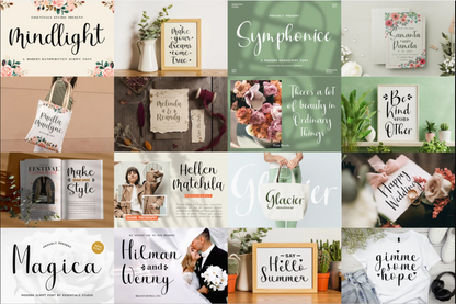 🖋️ Elegant Handwritten Font Bundle: Perfect for Cricut & Procreate 🎨