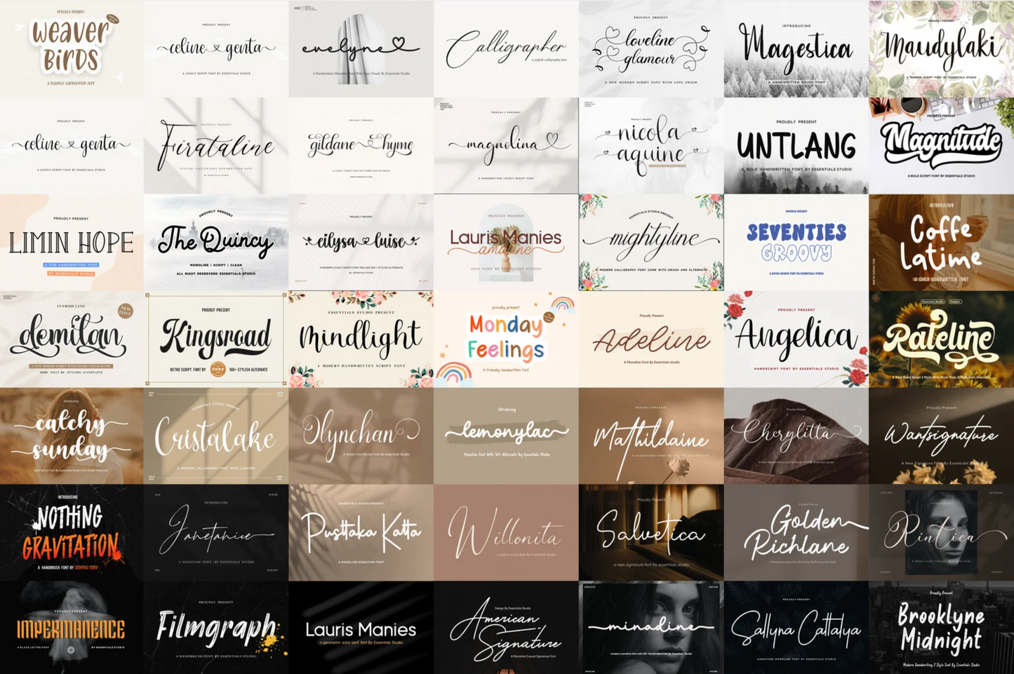 🖋️ Elegant Handwritten Font Bundle: Perfect for Cricut & Procreate 🎨