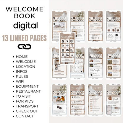 ✈️ Ultimate Airbnb Host Kit: Digital Welcome Book & More! 📚