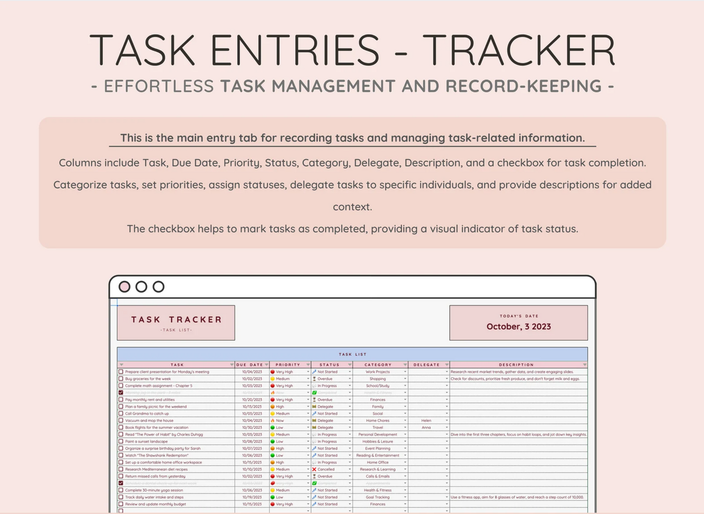 📝 Task Management & Productivity Planner: Organize with Daily, Weekly, Monthly Templates 🗓️