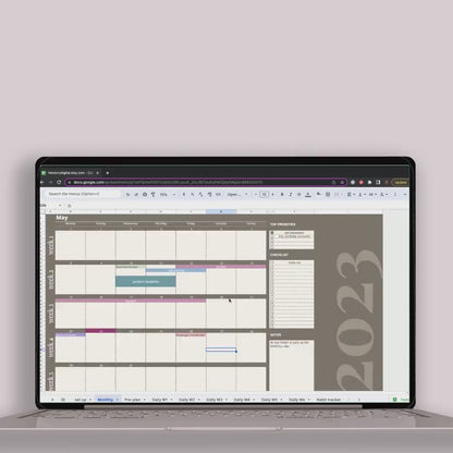 📊 Ultimate Digital Planner for Google Sheets: Organize, Track, Achieve! ✅