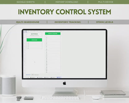 🗂️ Complete Inventory Control System: Google Sheets Template for Transactions & Reporting 📋